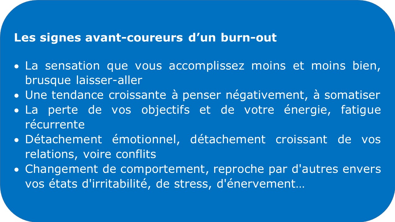 Burn-out: les signes avant-coureurs