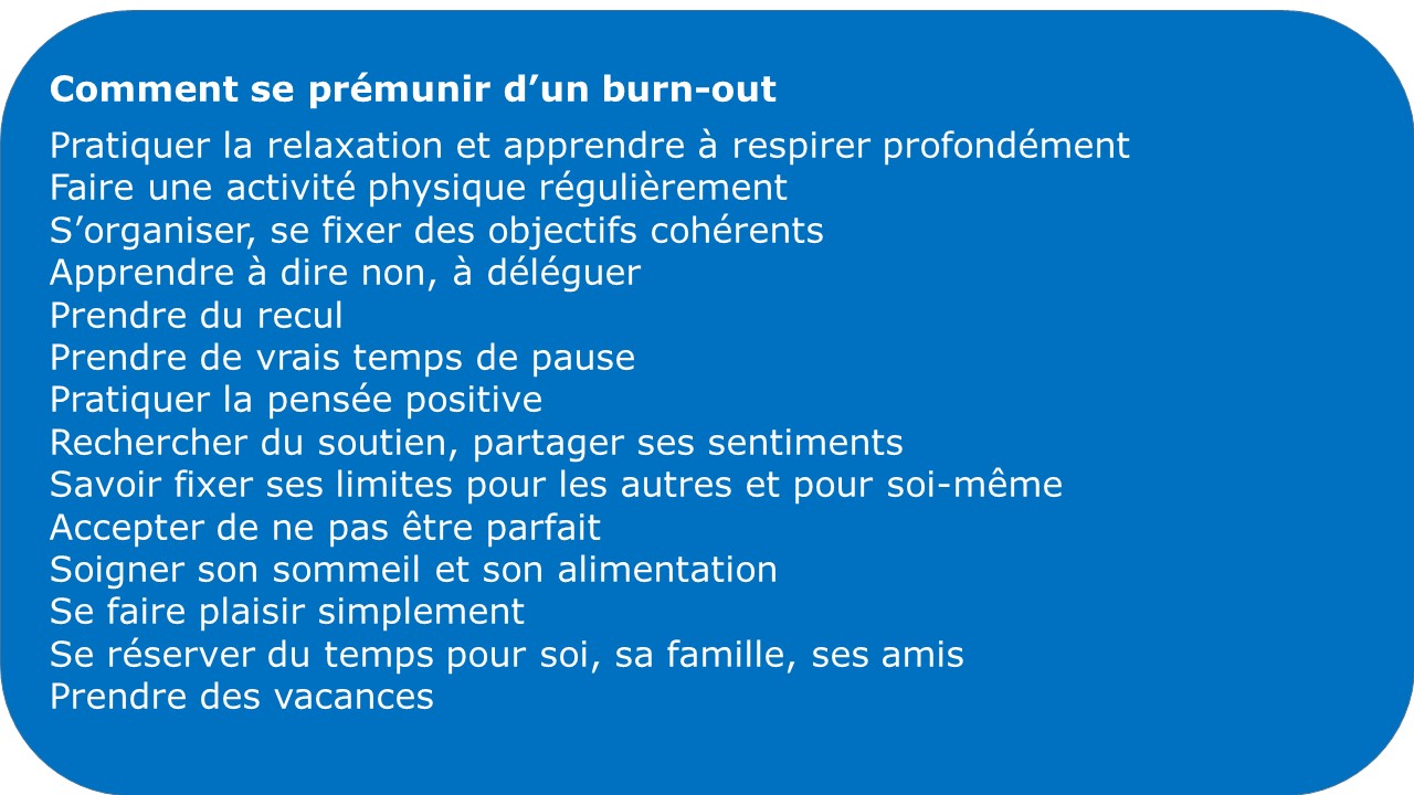 Burn-out: comment s'en prémunir