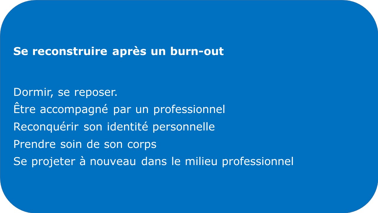 Burn-out: comment se reconstruire