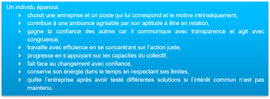 bienfaits de l'épanouissement pour l'entreprise